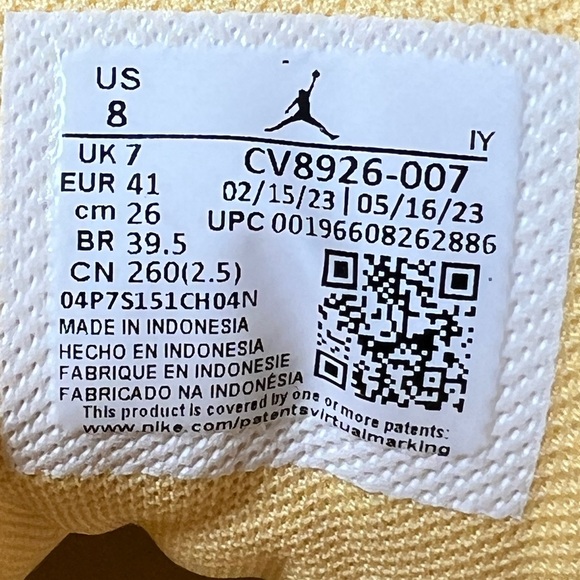 Nike Jordan Jumpman Team 1 Cement Grey Topaz Gold White sneakers shoe men’s 8 - Picture 5 of 12